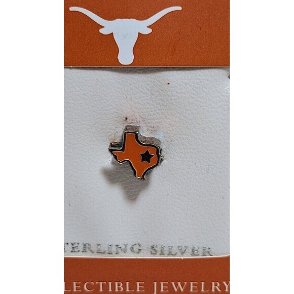 TEXAS LONGHORNS UT STERLING SILVER CHARM LOT FAILTE IRELAND CRAFTED BY SOLVAR - Picture 3 of 8